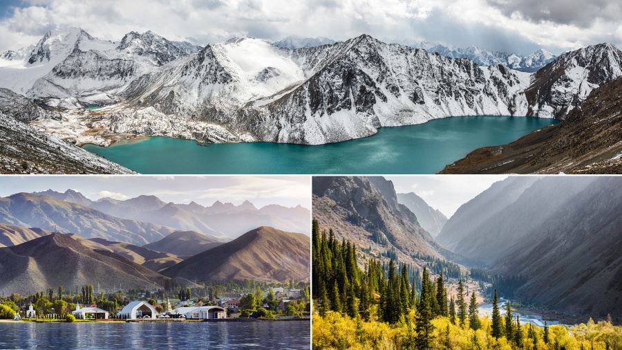 Kyrgyzstan's beautiful lakes and mountains are the country's main draw.